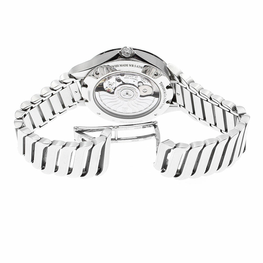 TIFFANY&Co. 60875006 Metro 3-Hand Diamond Bezel Automatic Women's Watch with Warranty Card