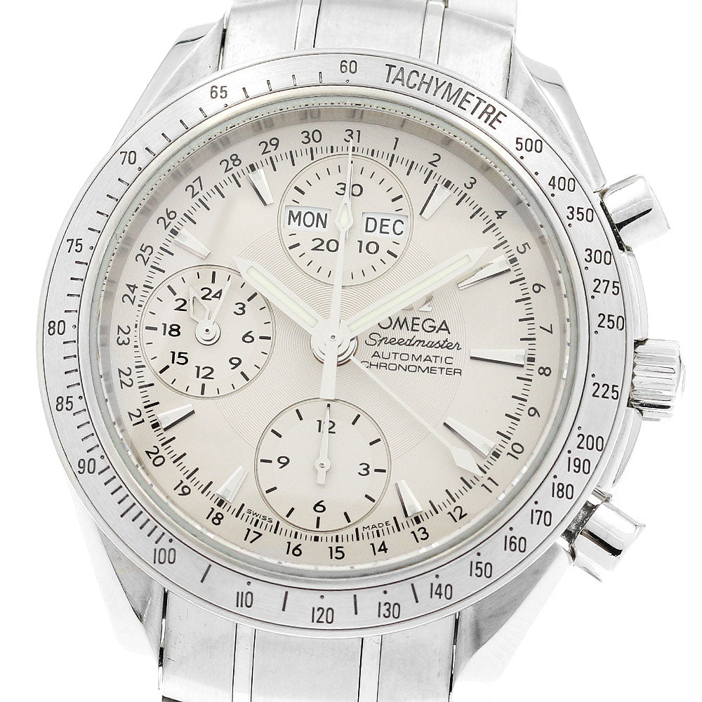 OMEGA 3221.30 Speedmaster Triple Calendar Chronograph Automatic Men's Watch Excellent Condition with Warranty.