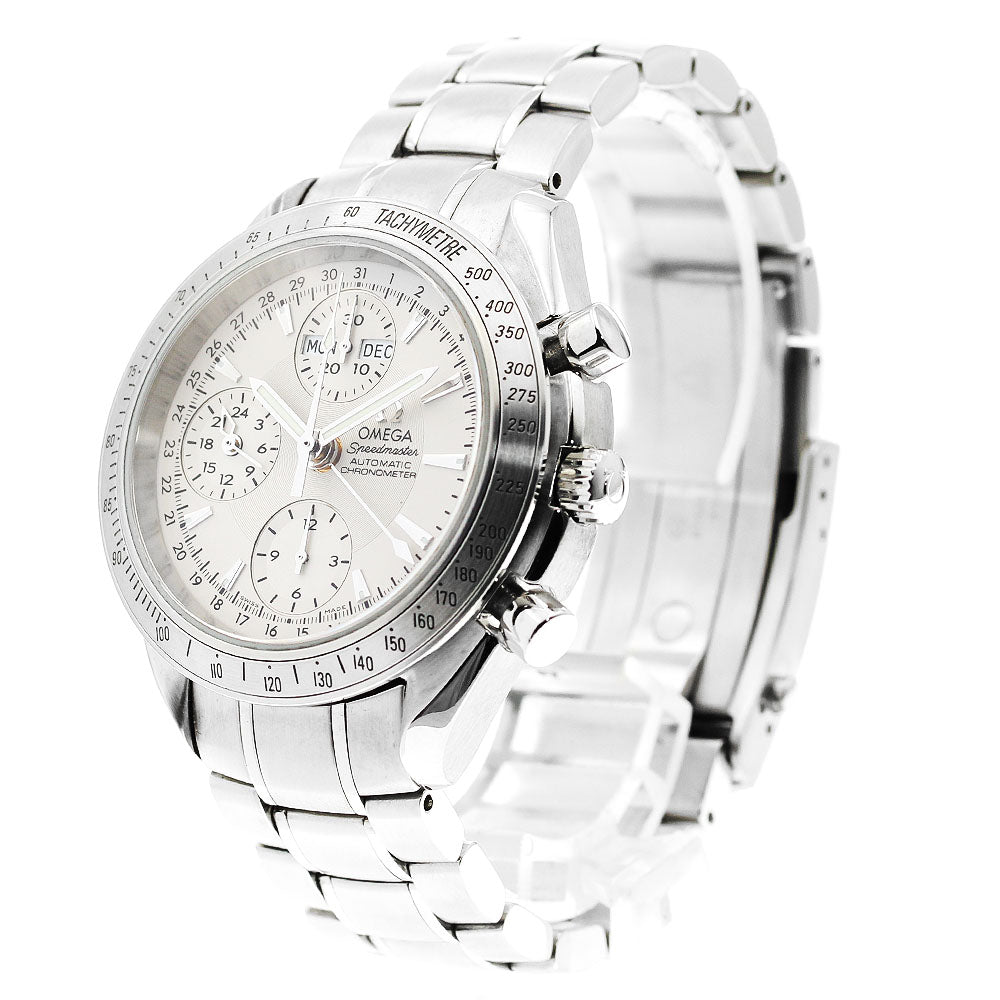 OMEGA 3221.30 Speedmaster Triple Calendar Chronograph Automatic Men's Watch Excellent Condition with Warranty.