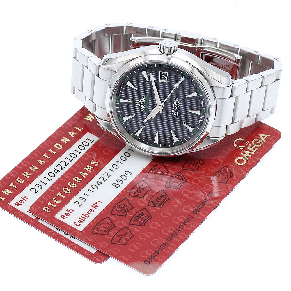 OMEGA 231.10.42.21.01.001 Seamaster Aqua Terra Co-Axial Automatic Men's Watch with Warranty Card