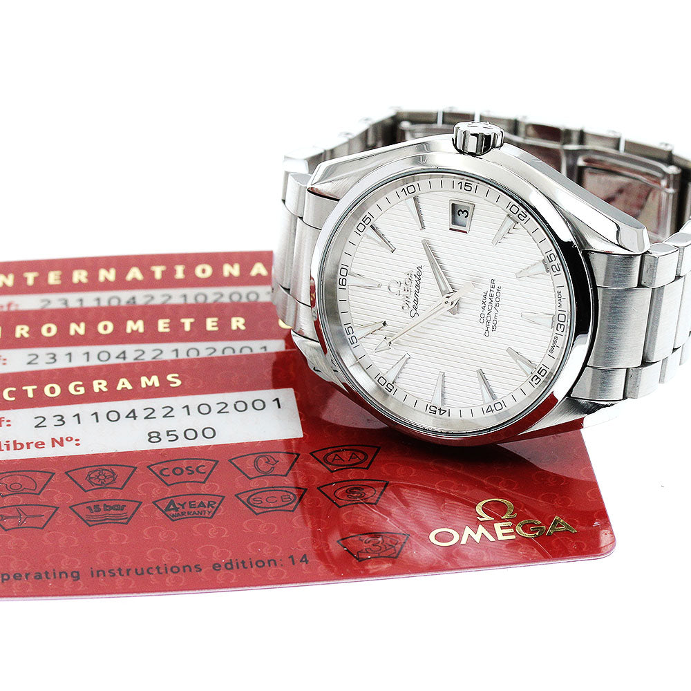 OMEGA 231.10.42.21.02.001 Seamaster Aqua Terra 150M Date Co-Axial Automatic Men's Watch with Warranty