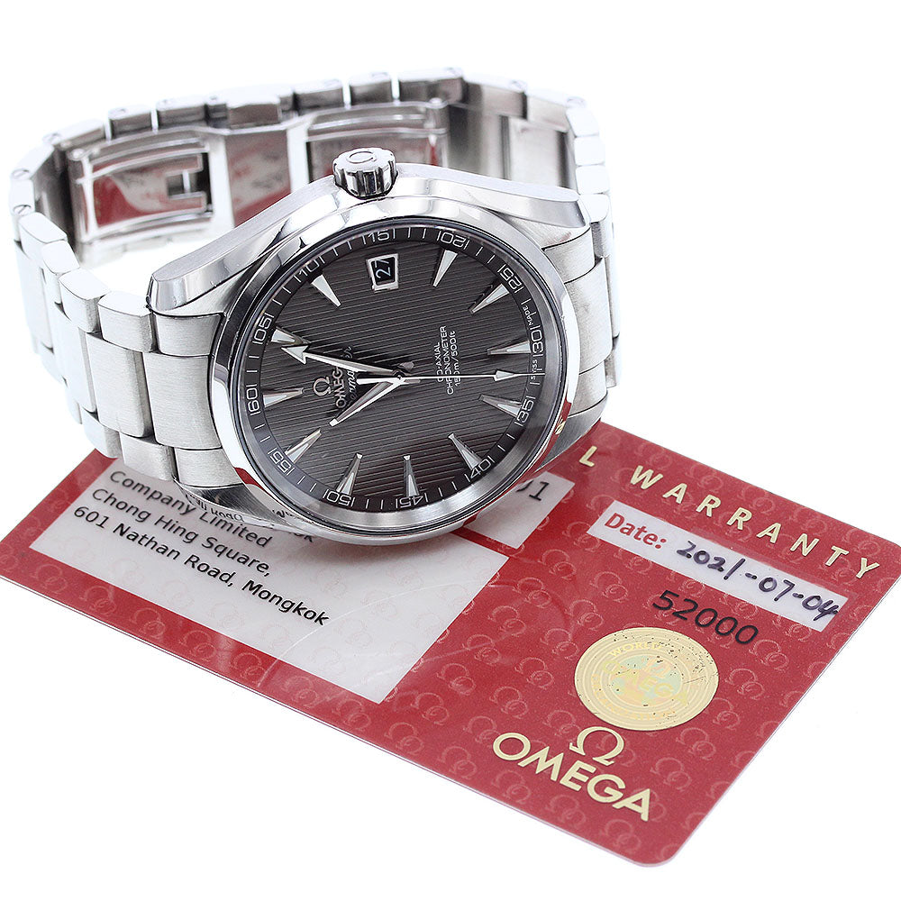 OMEGA 231.10.42.21.06.001 Seamaster Aqua Terra 150M Date Automatic Men's Watch with Warranty Card