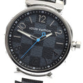 LOUIS VUITTON QA073 Tambour Damier Graphite Quartz Men's Watch