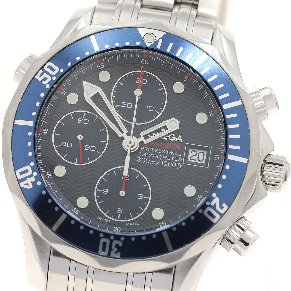 OMEGA 2225.80 Seamaster 300 Date Chronograph Automatic Men's Watch (Good Condition)