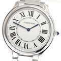 CARTIER WSRN0034 Ronde Must de 36mm Quartz Boys' Watch Excellent Condition with Warranty Card