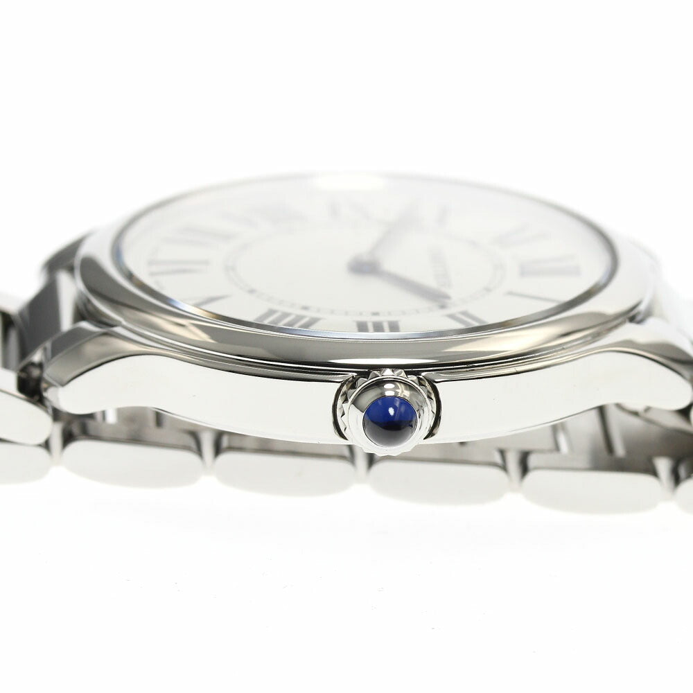 CARTIER WSRN0034 Ronde Must de 36mm Quartz Boys' Watch Excellent Condition with Warranty Card