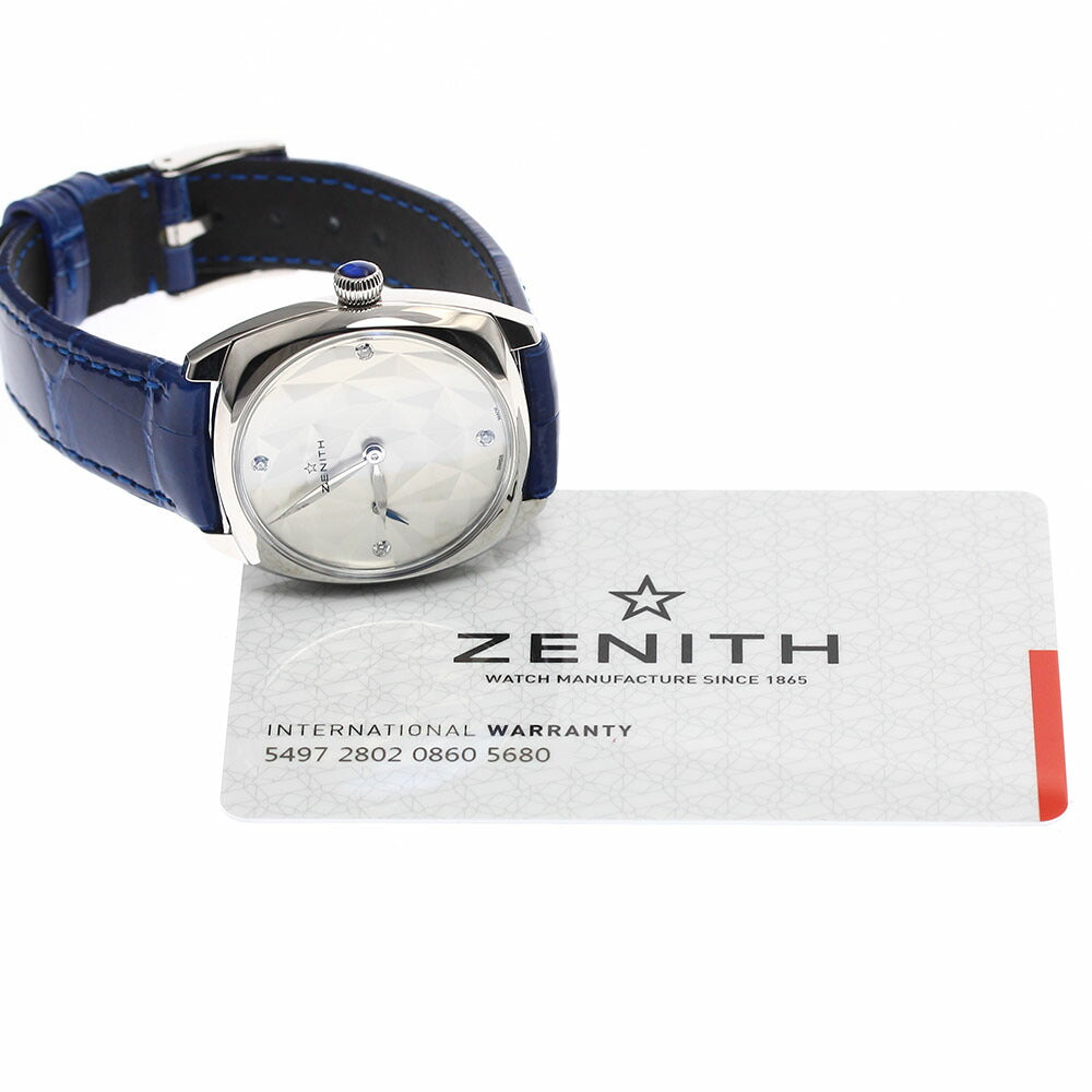 ZENITH 03.1971.681 Star 4P Diamond Small Seconds Automatic Ladies' Watch Excellent Condition with Warranty Card