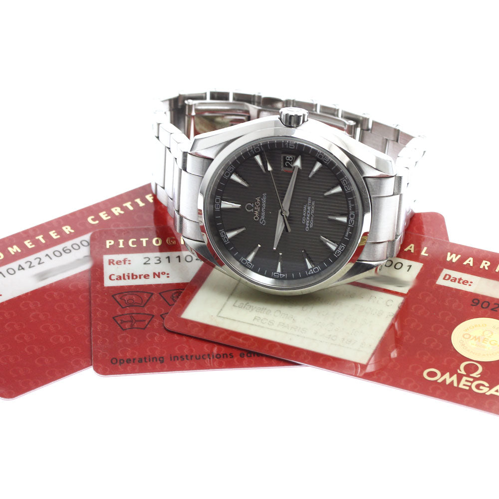 OMEGA 231.10.42.21.06.001 Seamaster Aqua Terra 150M Date Automatic Men's Watch with Warranty Card