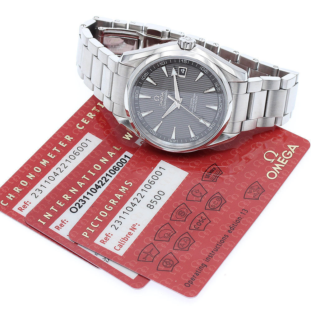 OMEGA 231.10.42.21.06.001 Seamaster Aqua Terra 150M Date Automatic Men's Watch Excellent Condition with Warranty.