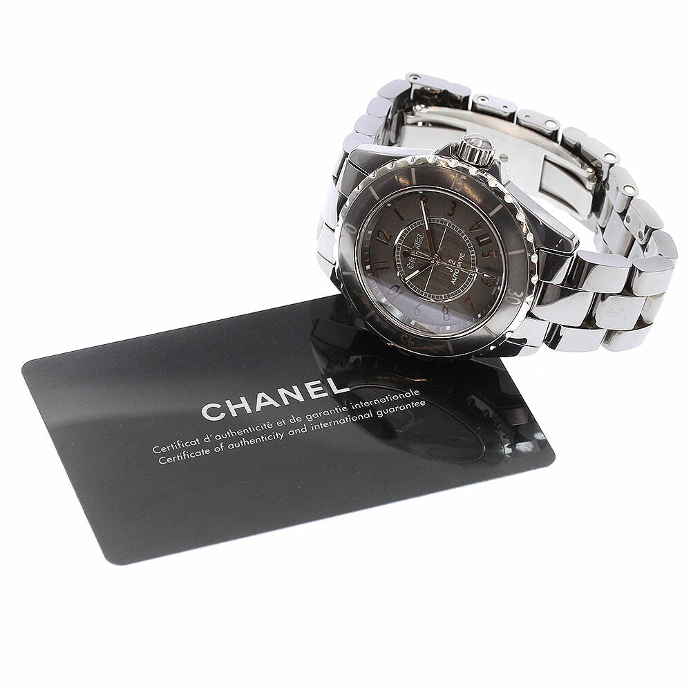 CHANEL H2979 J12 Chromatic 38mm Date Automatic Men's Watch with Warranty Card