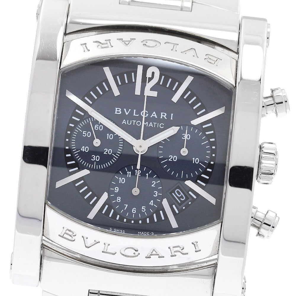 BVLGARI AA44SCH Assioma Chronograph Date Automatic Men's Watch Excellent Condition with Warranty.
