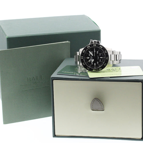 BALLWATCH DG2018C-SC-BK Engineer Hydrocarbon Aero GMT2 Date Automatic Men's Watch Excellent Condition with Box and Warranty.