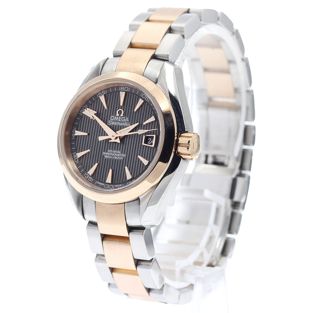OMEGA 231.20.30.20.06.001 Seamaster Aqua Terra Co-Axial PG Bezel Automatic Women's Watch Excellent Condition with Warranty.