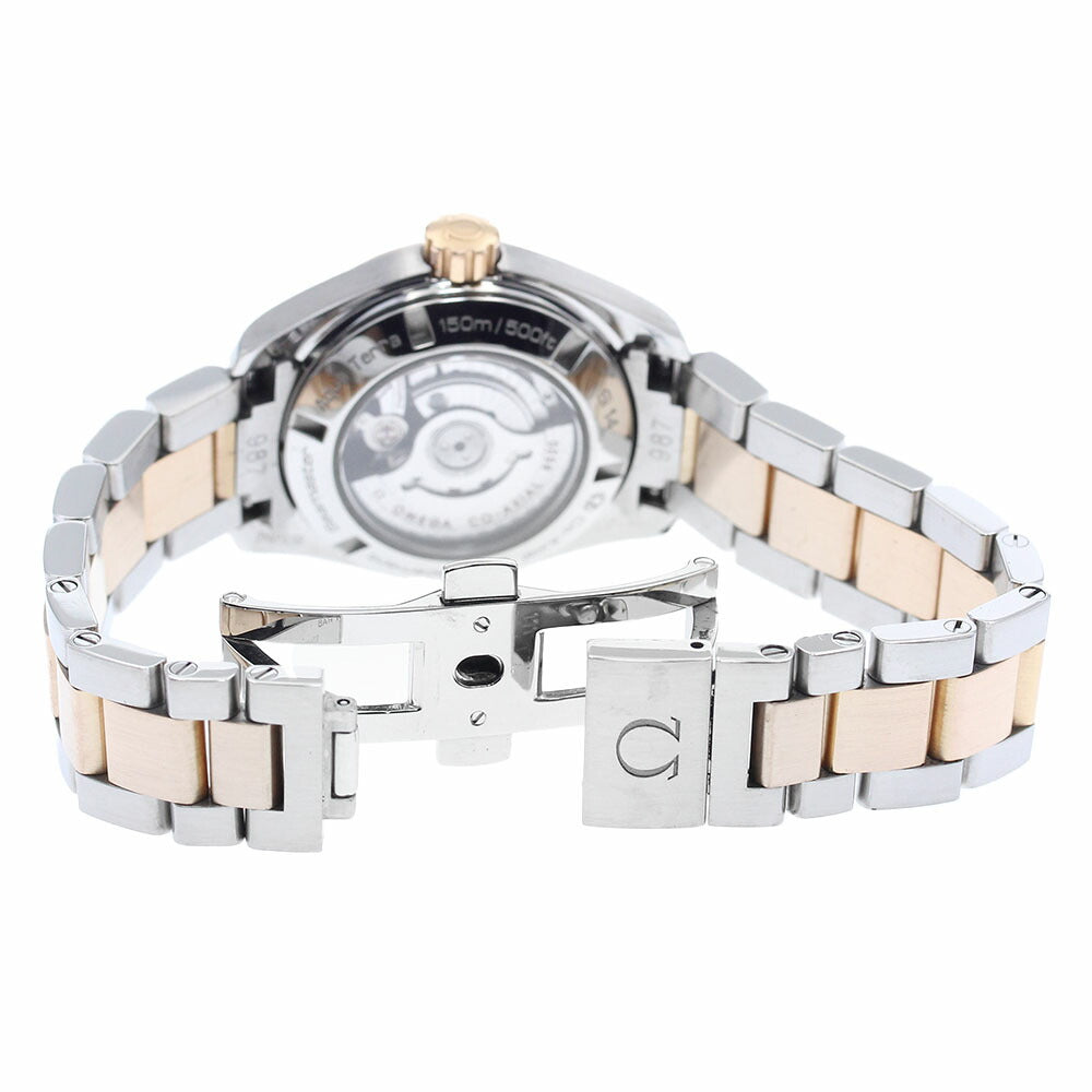 OMEGA 231.20.30.20.06.001 Seamaster Aqua Terra Co-Axial PG Bezel Automatic Women's Watch Excellent Condition with Warranty.