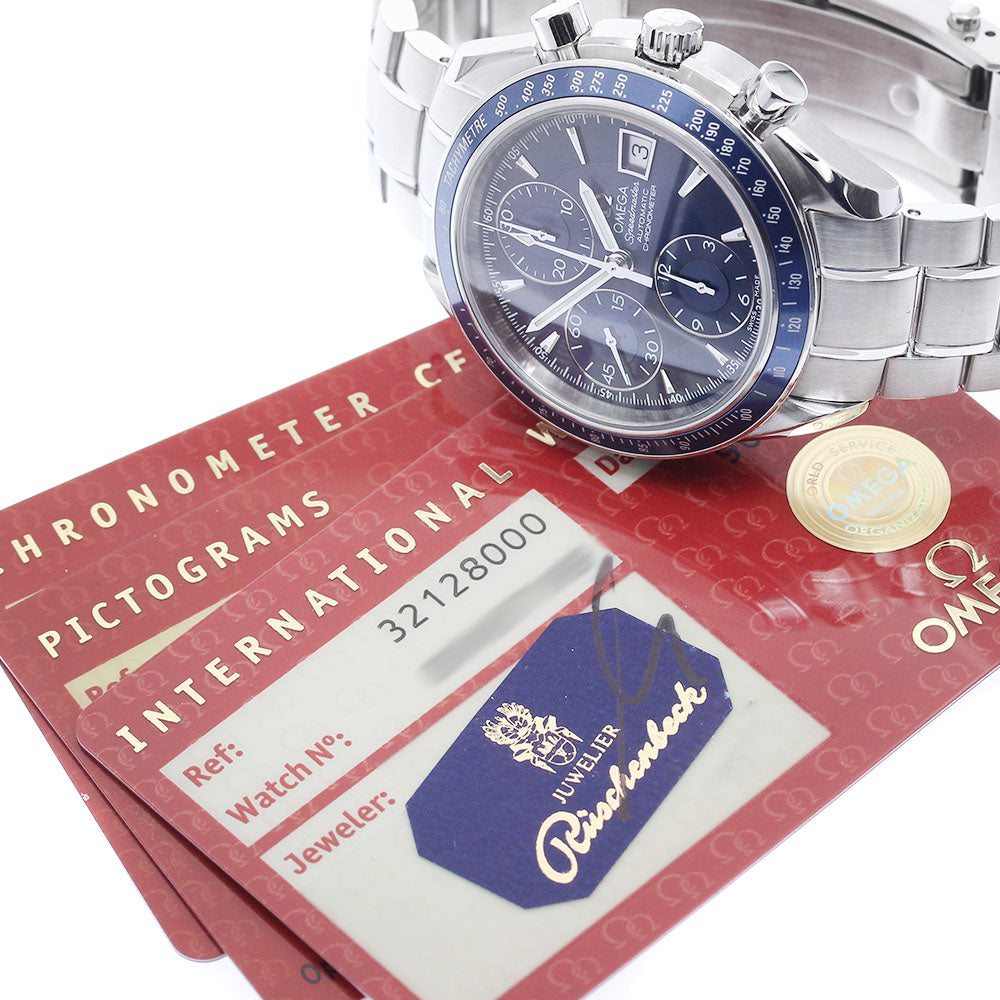 OMEGA 3212.80 Speedmaster Date Chronograph Automatic Men's Watch Excellent Condition with Warranty.