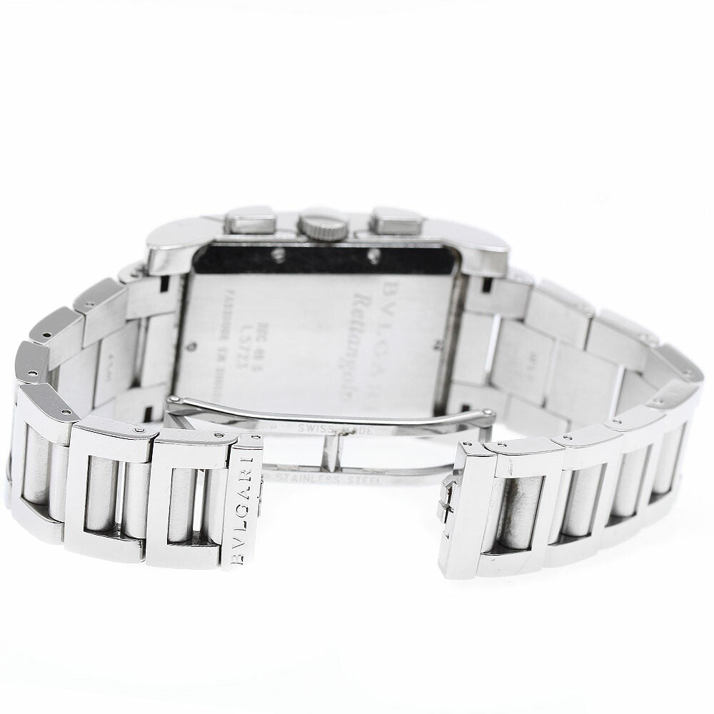 BVLGARI RTC49S Rettangolo Date Chronograph Quartz Men's Watch