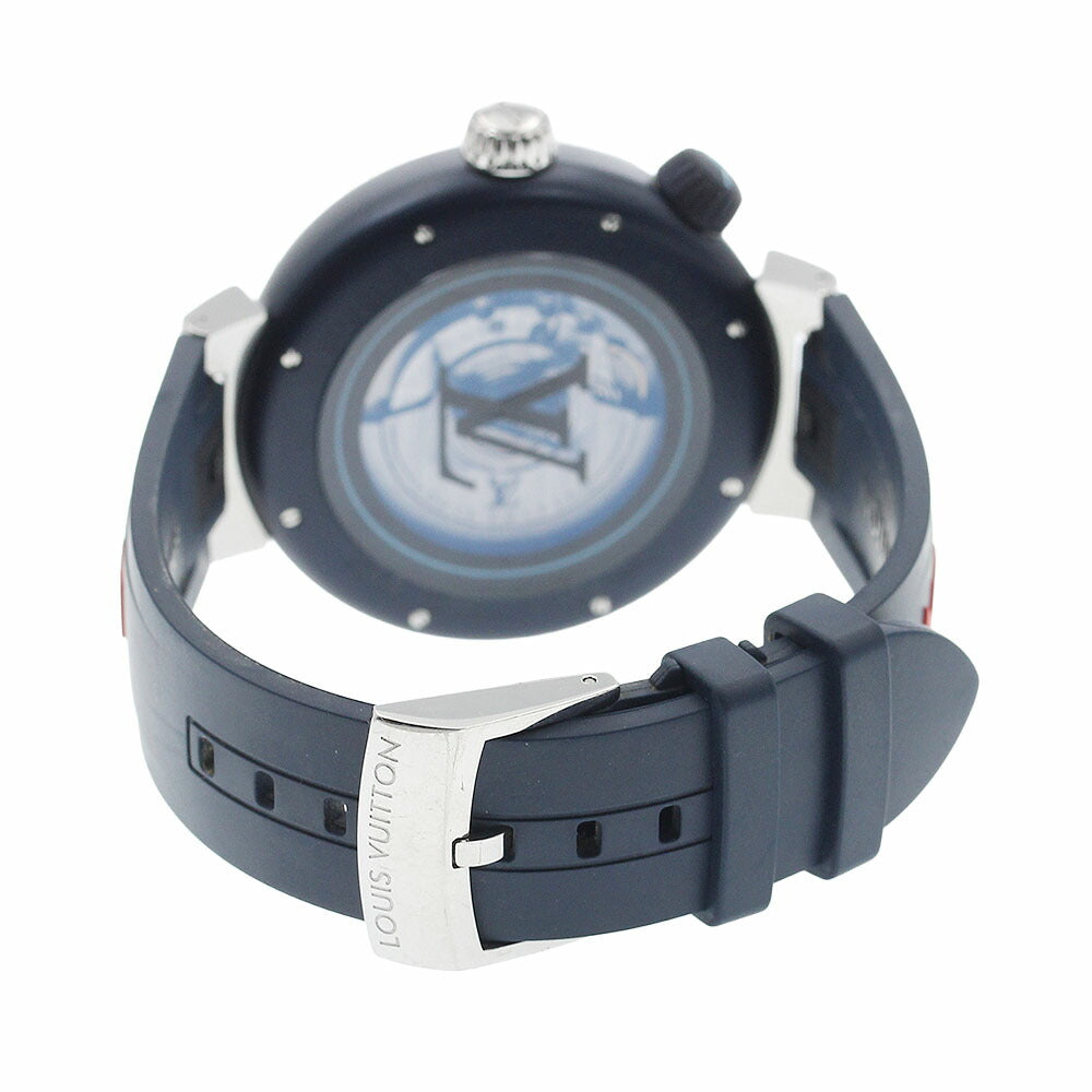 Louis Vuitton QA121 Tambour Street Diver Automatic Men's Watch with Box and Warranty Card