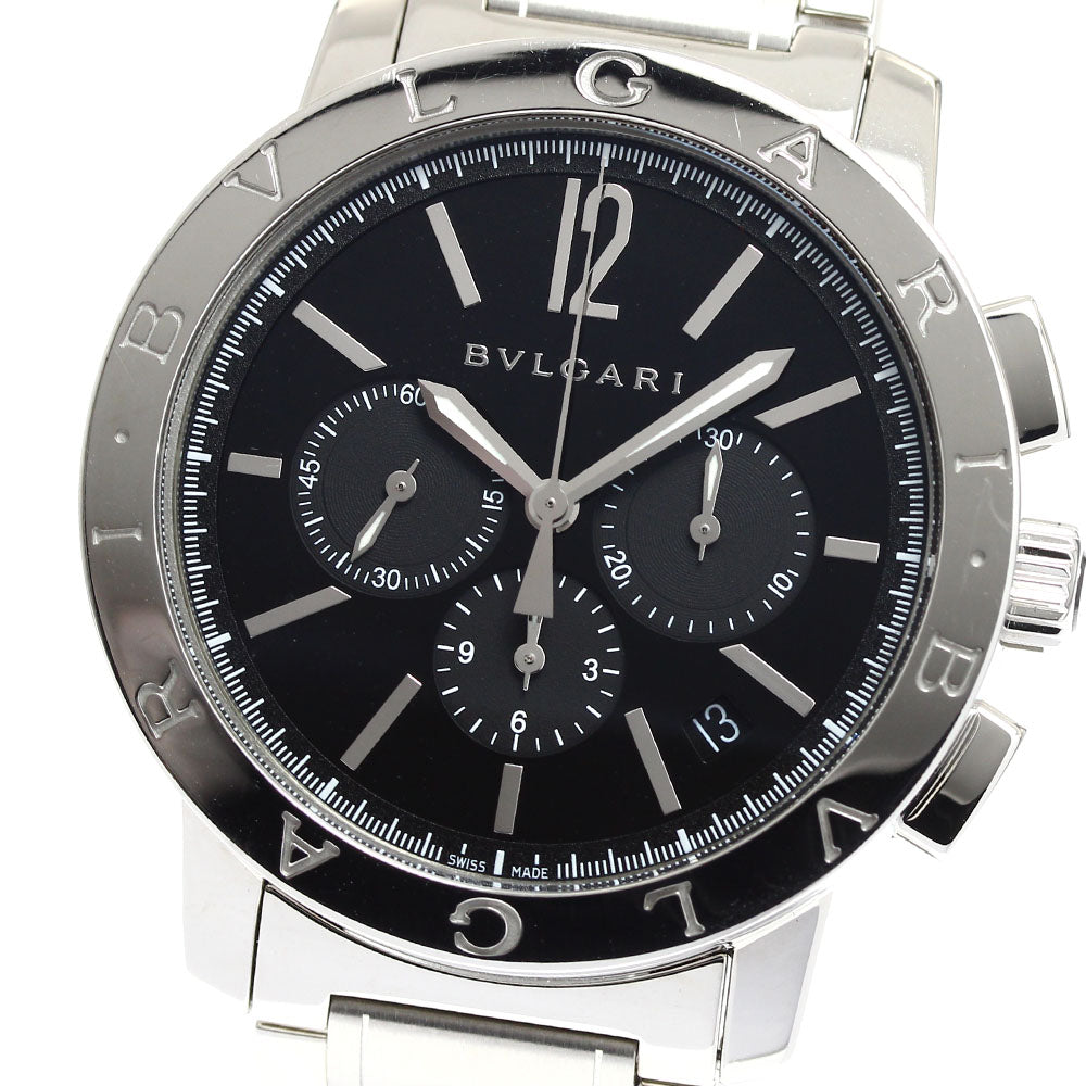 BVLGARI BB41SCH Bulgari Date Chronograph Automatic Men's Watch with Warranty Card