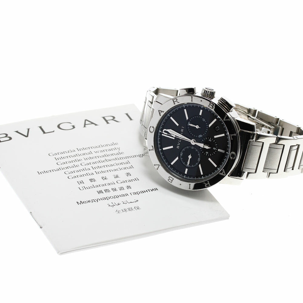 BVLGARI BB41SCH Bulgari Date Chronograph Automatic Men's Watch with Warranty Card