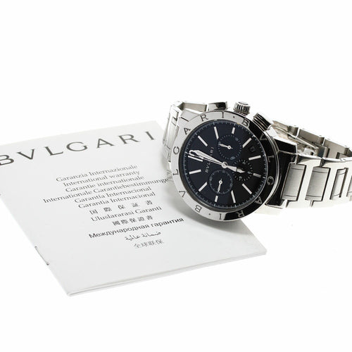 BVLGARI BB41SCH Bulgari Date Chronograph Automatic Men's Watch with Warranty Card