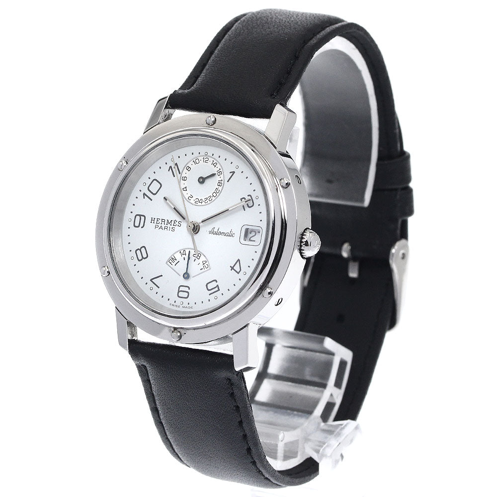 HERMES CL5.710 Clipper GMT Date Automatic Men's Watch Excellent Condition