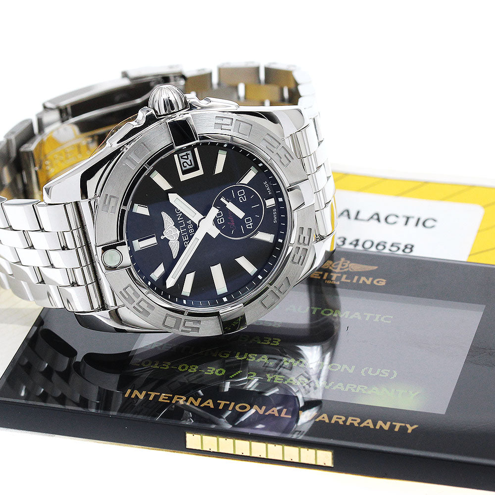 BREITLING A3733011/BA33 Galactic 36 Date Automatic Boys' Watch Excellent Condition with Warranty Card