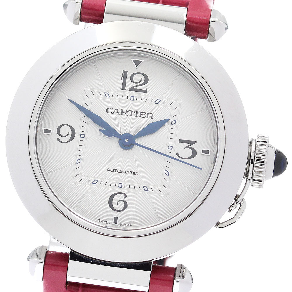 CARTIER WSPA0012 Pasha de Automatic Boys' Watch with inner box and warranty.