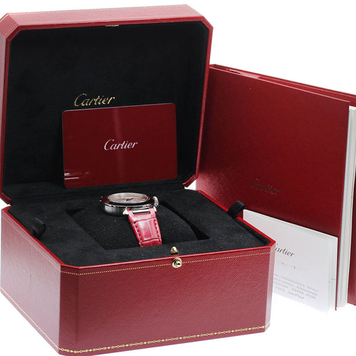 CARTIER WSPA0012 Pasha de Automatic Boys' Watch with inner box and warranty.