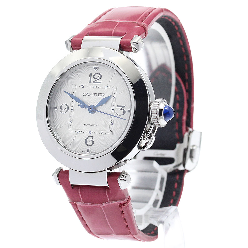 CARTIER WSPA0012 Pasha de Automatic Boys' Watch with inner box and warranty.