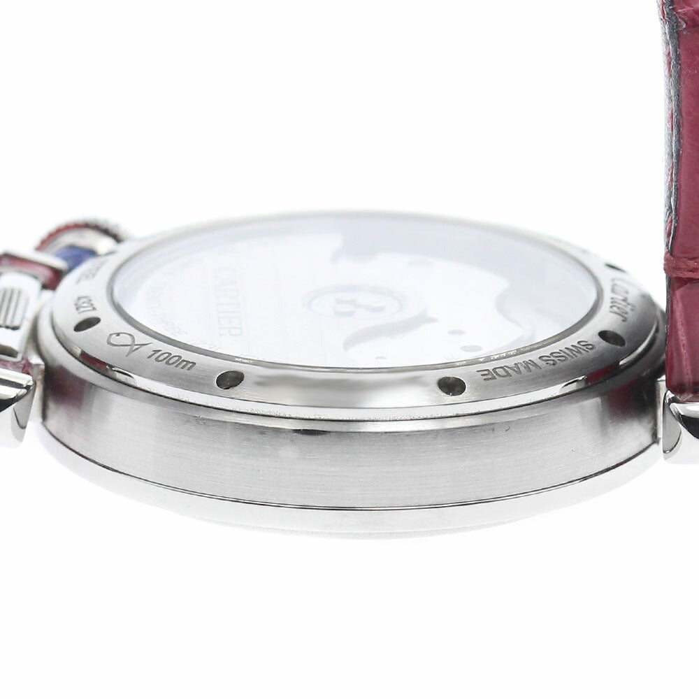 CARTIER WSPA0012 Pasha de Automatic Boys' Watch with inner box and warranty.