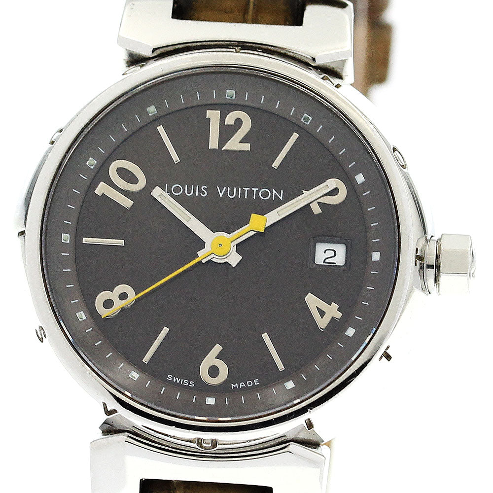 LOUIS VUITTON Q1211 Tambour Date Quartz Ladies Watch (with box and warranty)