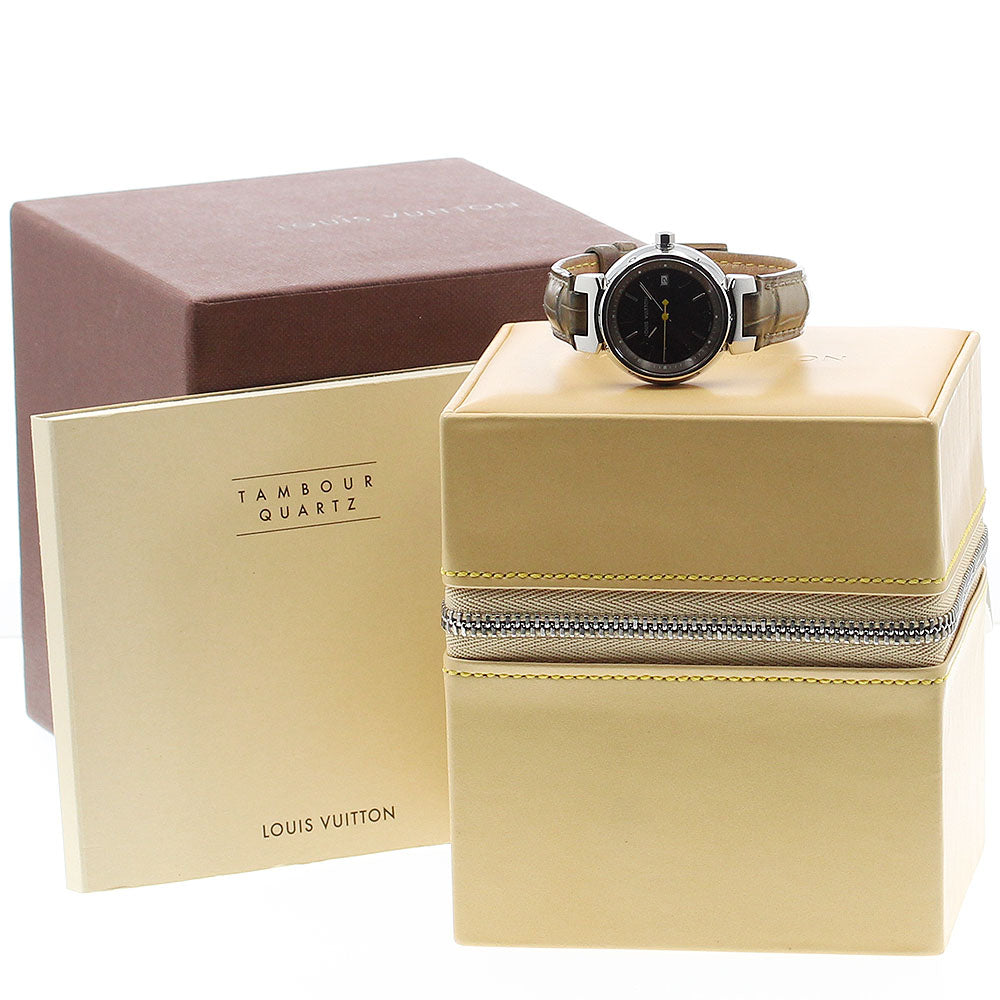 LOUIS VUITTON Q1211 Tambour Date Quartz Ladies Watch (with box and warranty)