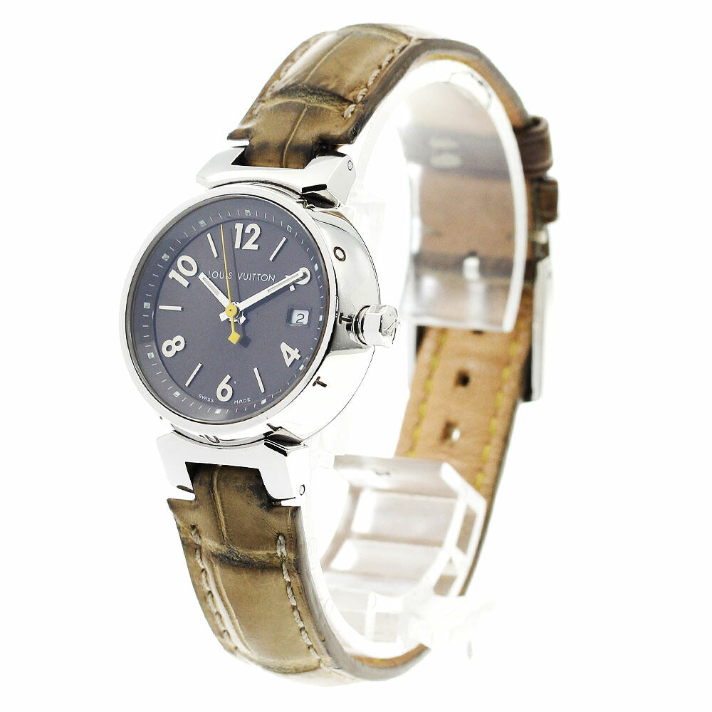 LOUIS VUITTON Q1211 Tambour Date Quartz Ladies Watch (with box and warranty)
