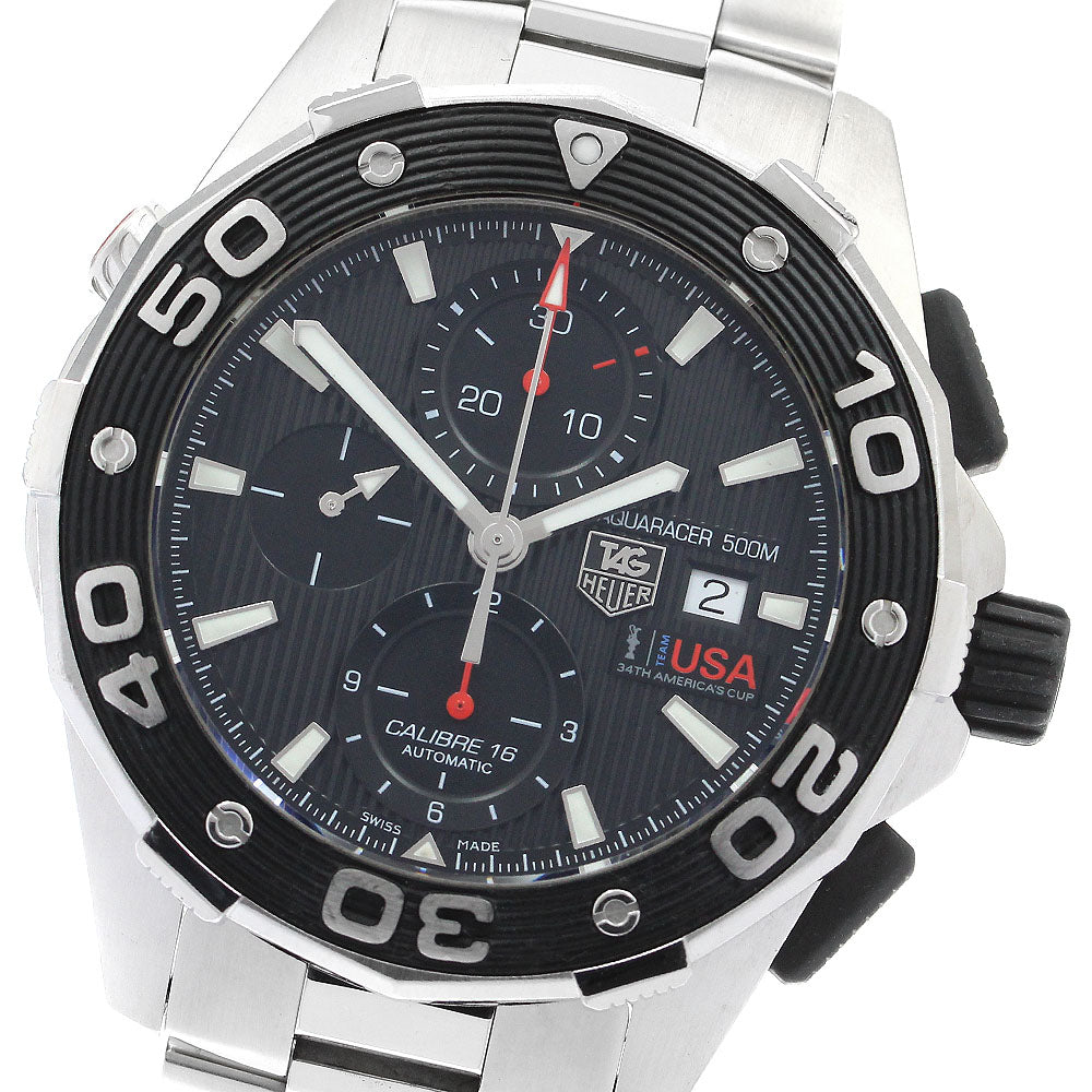TAG Heuer CAJ2111 Aquaracer 500M America's Cup Caliber 16 Chronograph Date Automatic Men's Watch