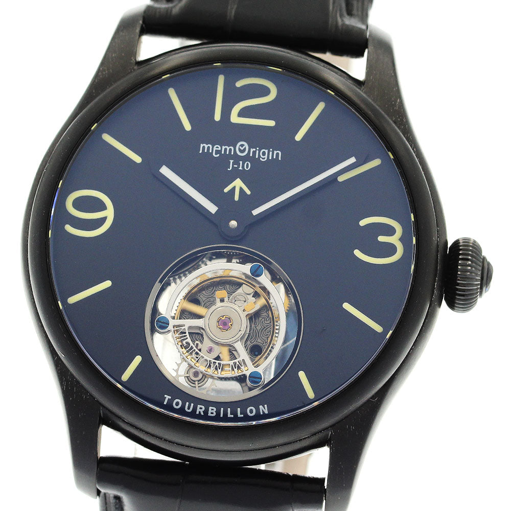 MEMORIGIN MO1001G Navigator Tourbillon Skeleton Caseback Manual Winding Men's Watch Excellent Condition