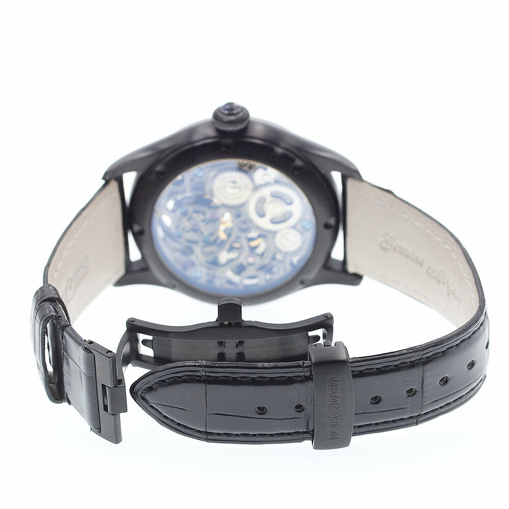 MEMORIGIN MO1001G Navigator Tourbillon Skeleton Caseback Manual Winding Men's Watch Excellent Condition