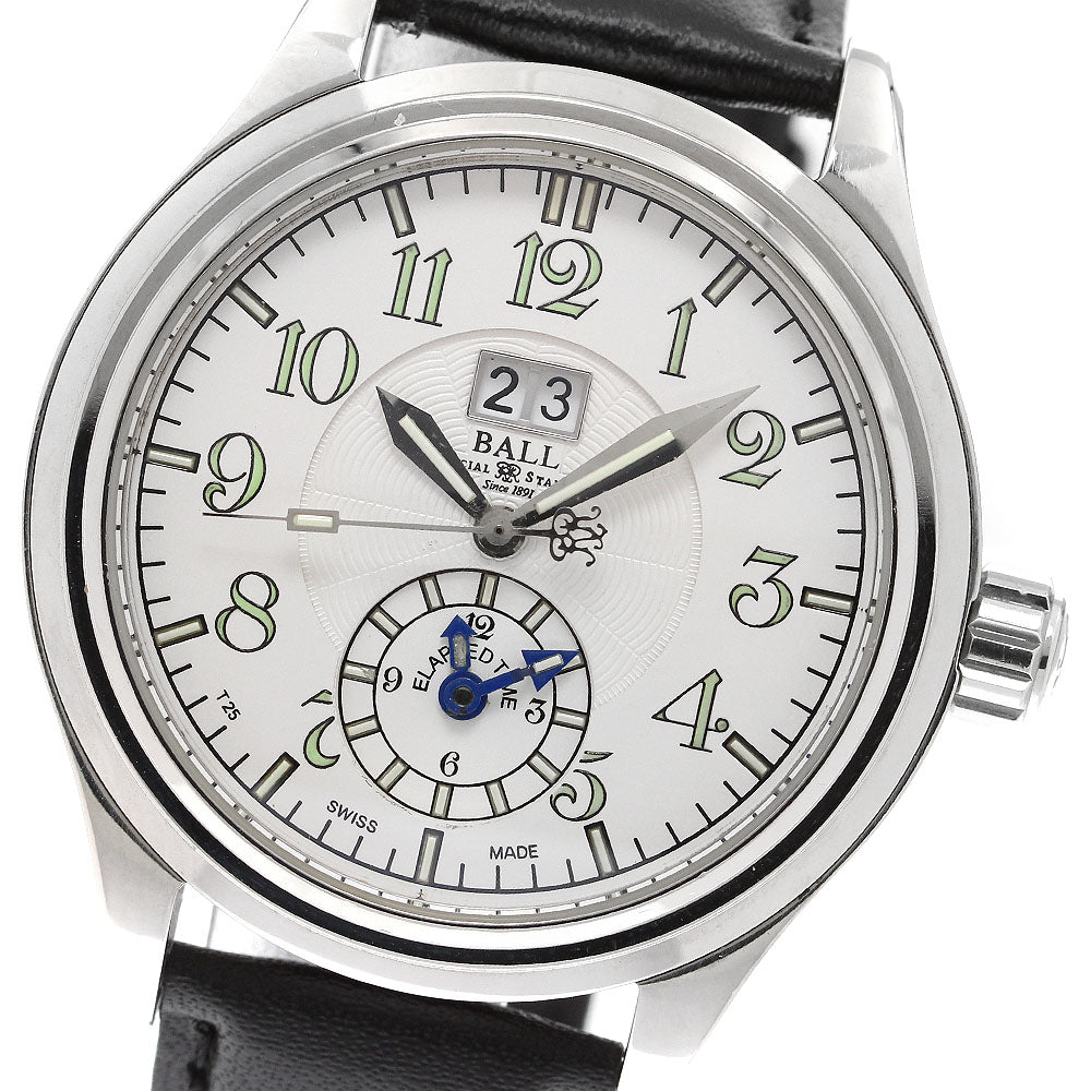 BALLWATCH GM1056D Trainmaster Dual Time Big Date Automatic Men's Watch