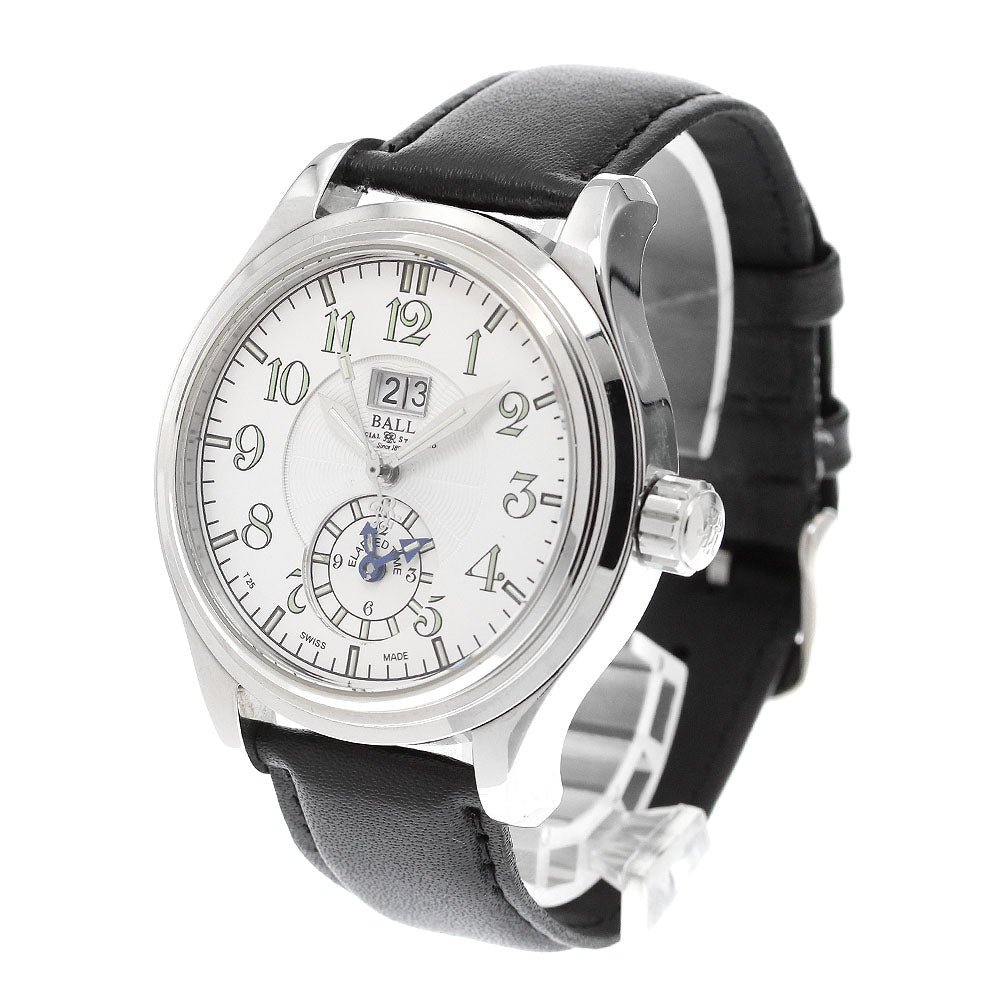 BALLWATCH GM1056D Trainmaster Dual Time Big Date Automatic Men's Watch