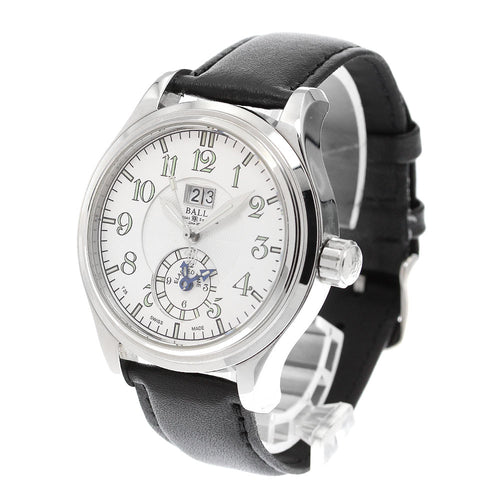 BALLWATCH GM1056D Trainmaster Dual Time Big Date Automatic Men's Watch