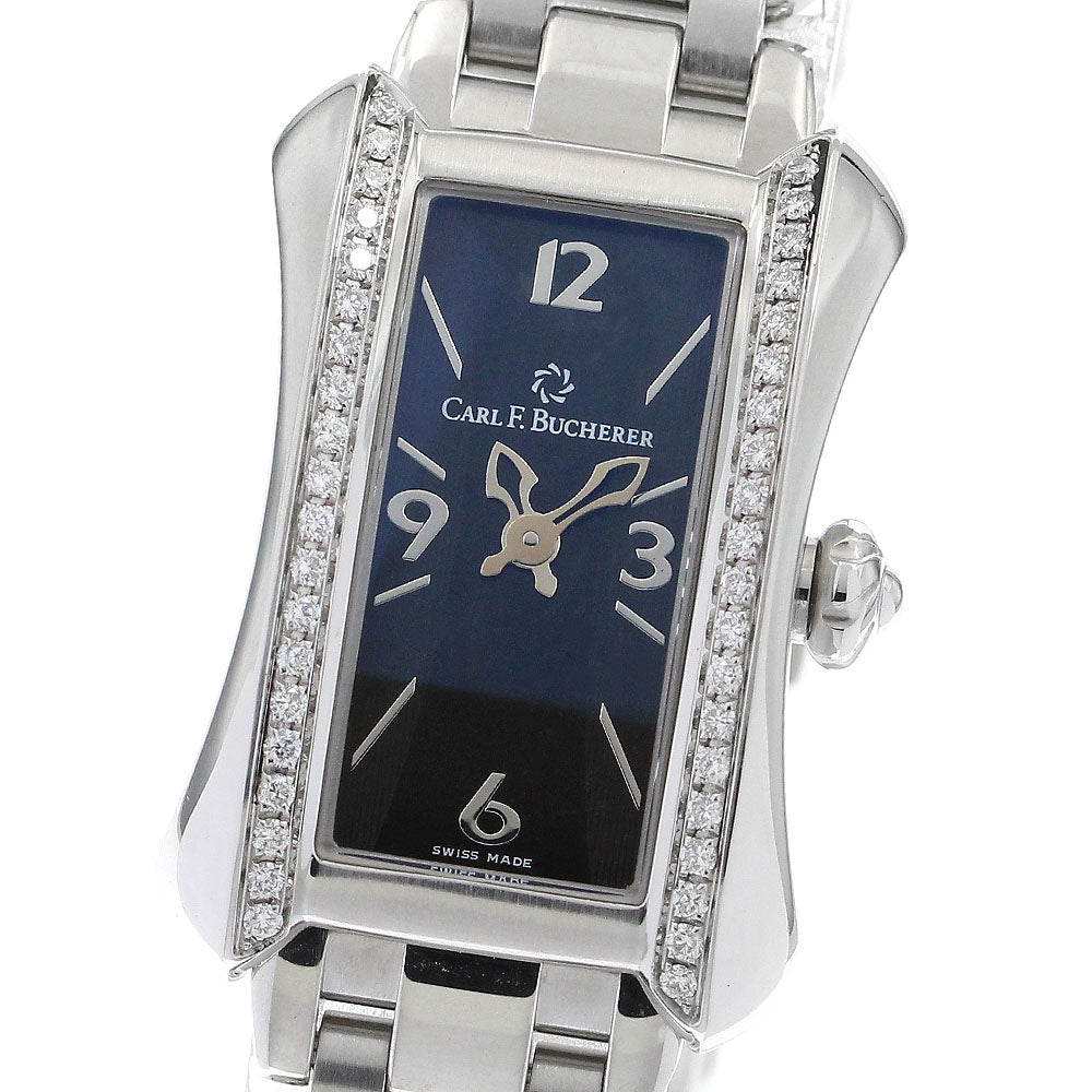 CARL F.BUCHERER 10703.08 Alacria Diamond Bezel Quartz Ladies Watch - Excellent Condition