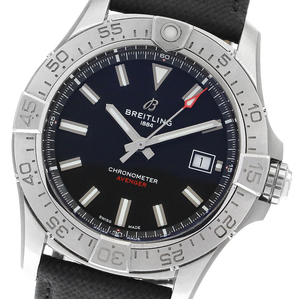 BREITLING A17328 Avenger Automatic 42 Date Automatic Men's Watch with Inner Box and Warranty Card