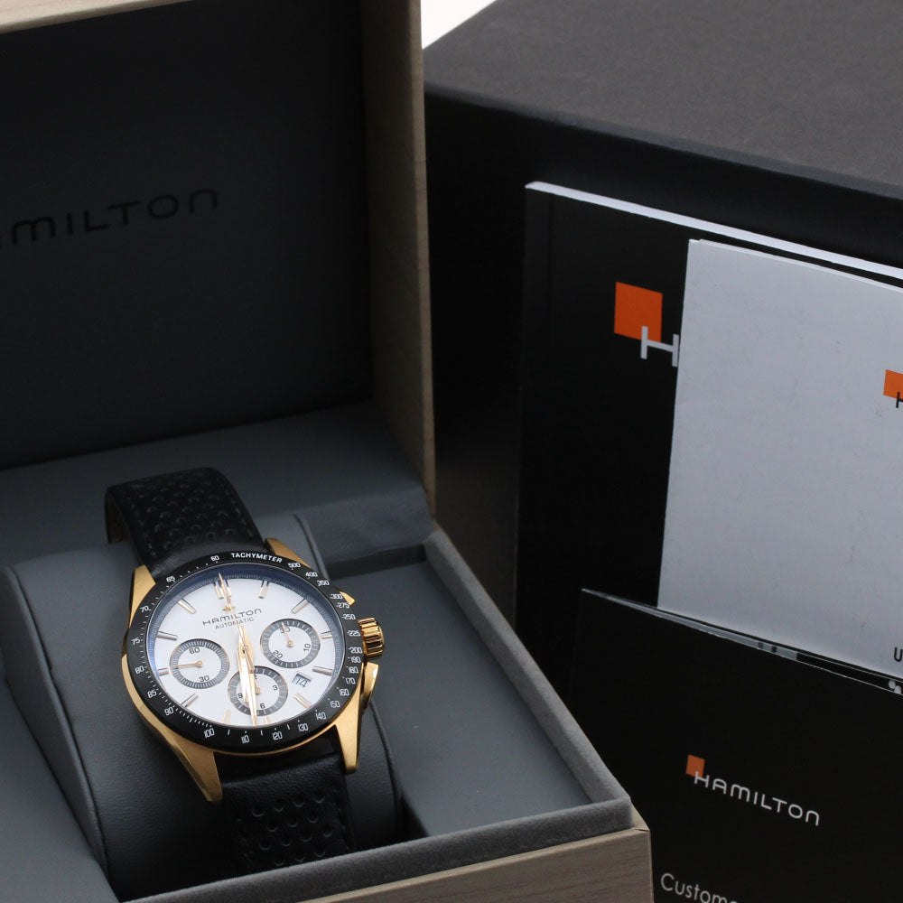 HAMILTON H366260 Jazzmaster Performer Chronograph Date Automatic Men's Watch (with box)
