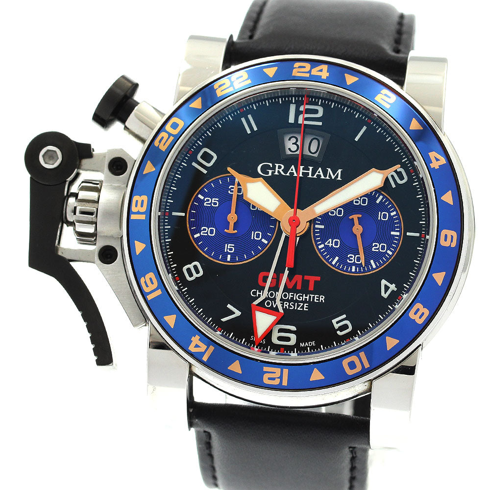 GRAHAM 2OVGS.B26A Chronofighter Oversize GMT Date Automatic Men's Watch with Warranty