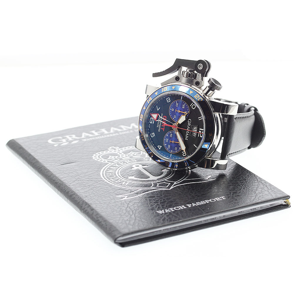 GRAHAM 2OVGS.B26A Chronofighter Oversize GMT Date Automatic Men's Watch with Warranty