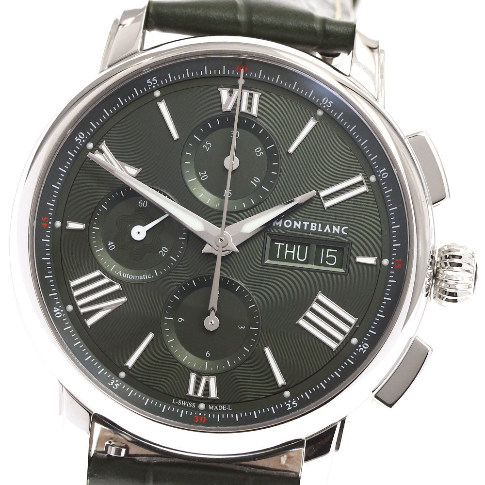 MONTBLANC MB132950 Star Legacy Chronograph Automatic Men's Watch Excellent Condition with Box and Warranty Card