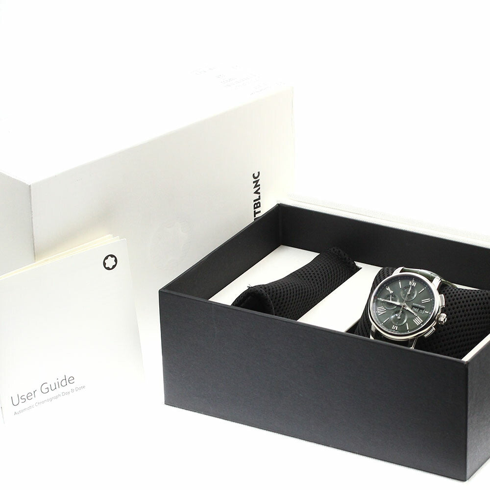 MONTBLANC MB132950 Star Legacy Chronograph Automatic Men's Watch Excellent Condition with Box and Warranty Card