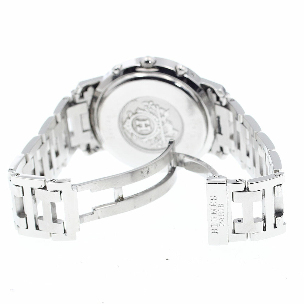 HERMES CL1.910 Clipper Chrono Date Quartz Men's Watch with Inner Box and Warranty Card