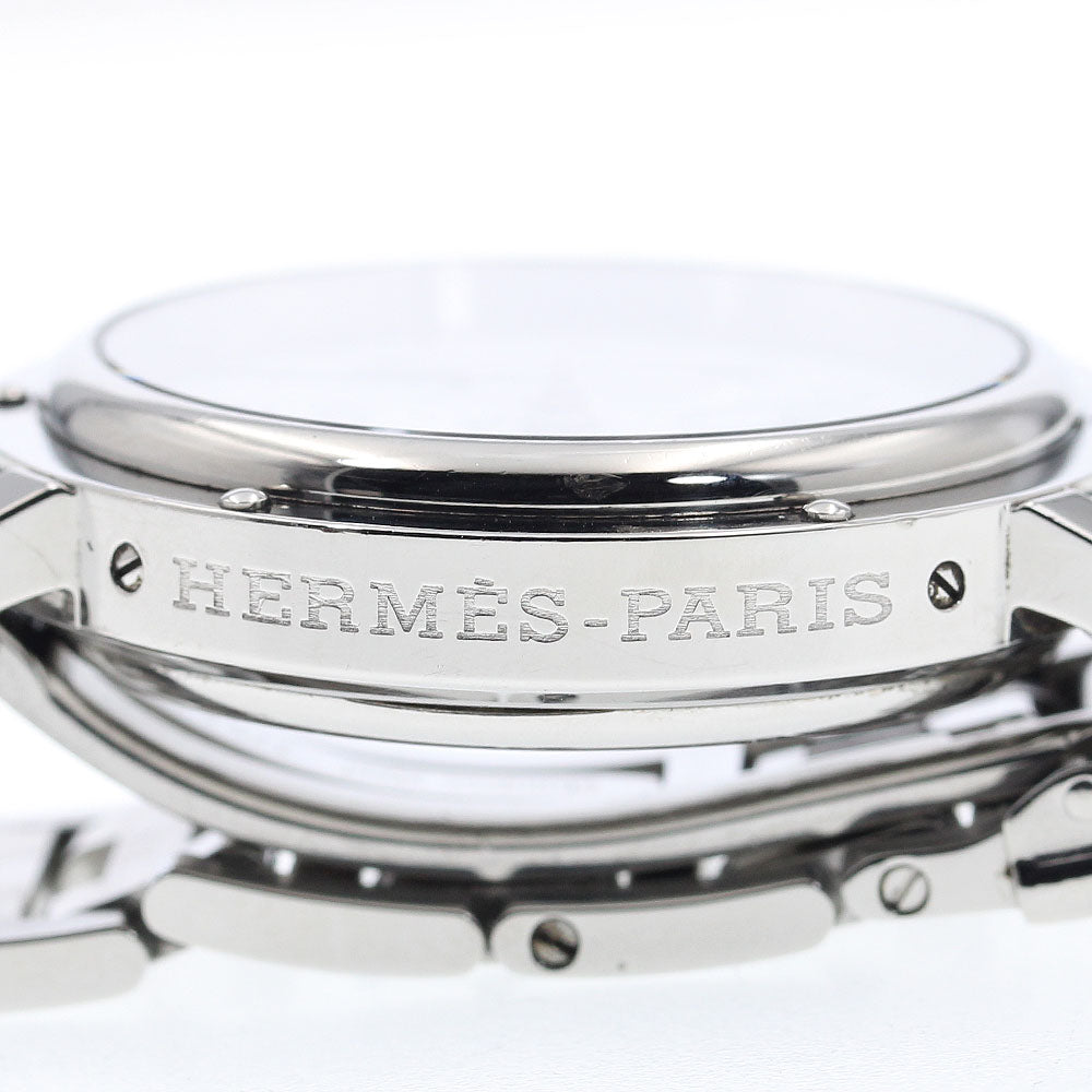 HERMES CL1.910 Clipper Chrono Date Quartz Men's Watch with Inner Box and Warranty Card