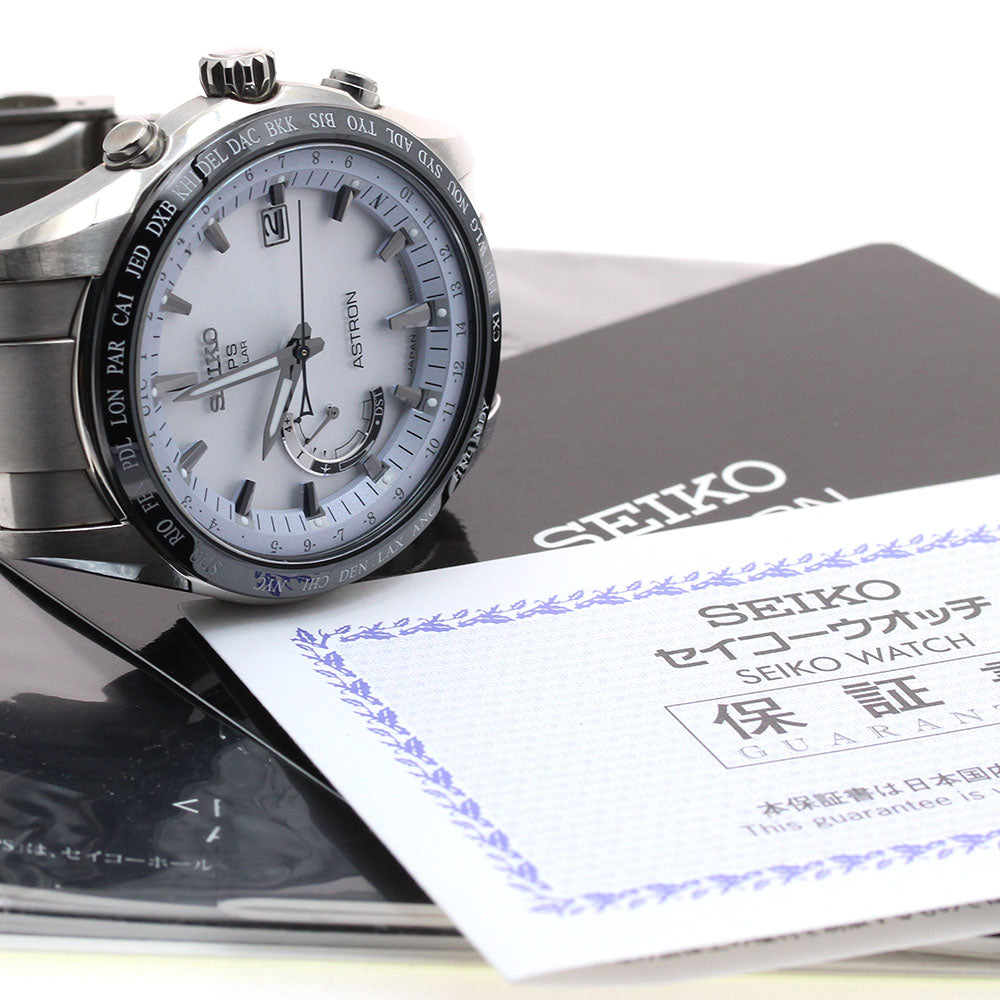 SEIKO SBXB093/8X22-0AG0-2 Astron Date Solar Radio Controlled Men's Watch Excellent Condition with Warranty.
