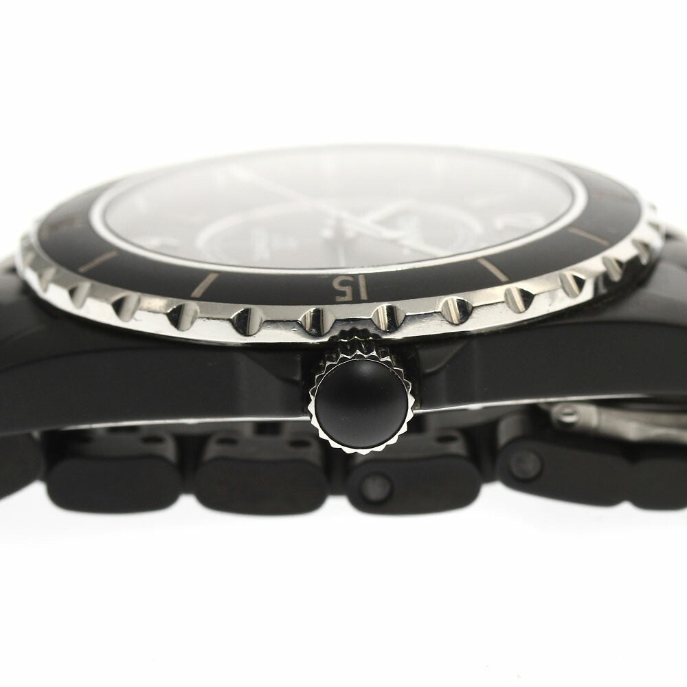 CHANEL H3131 J12 Matte Black Ceramic 42mm Automatic Men's Watch with Warranty Card